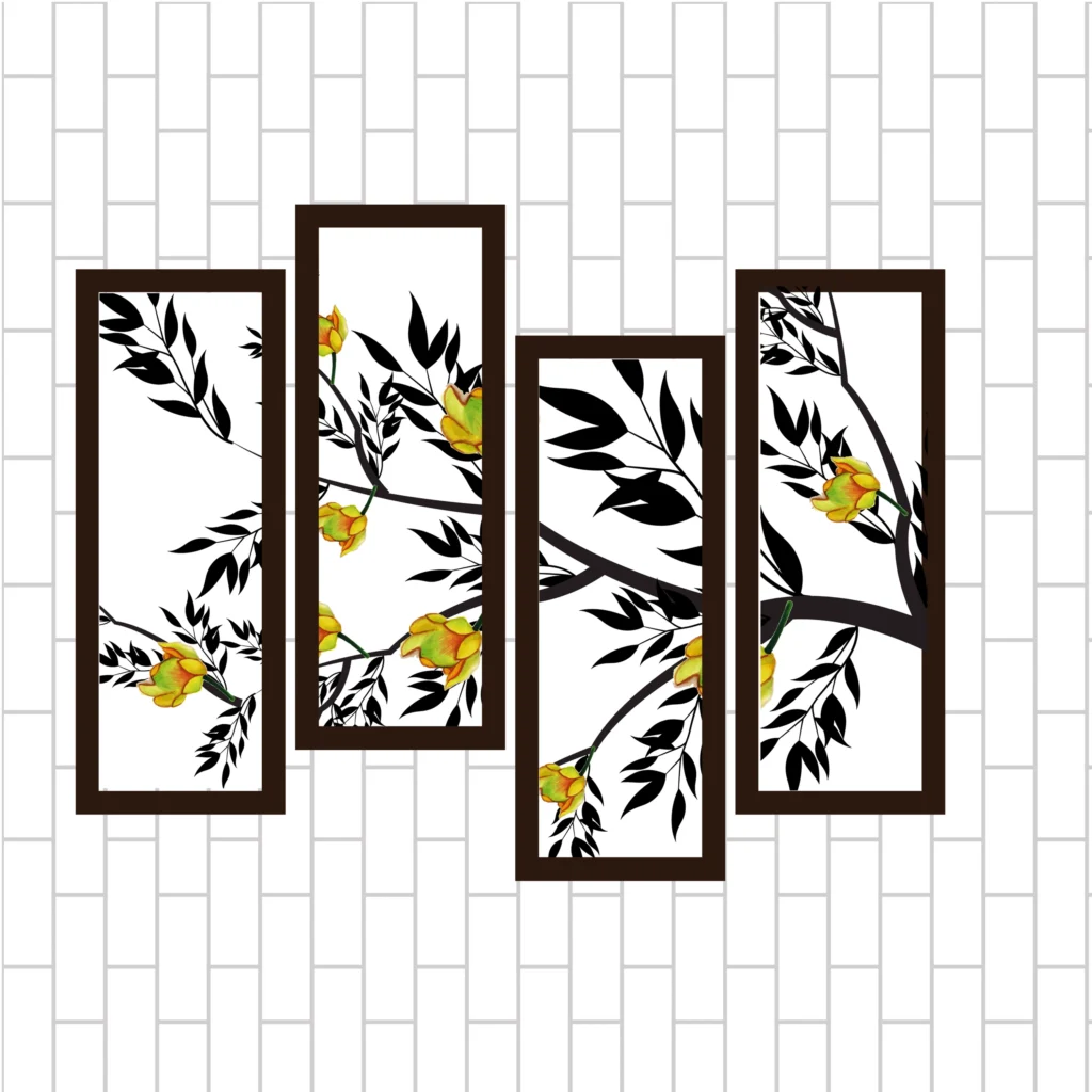 wall with removable decals decoration