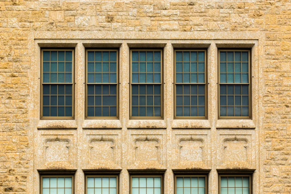 a symmetrical design of a building