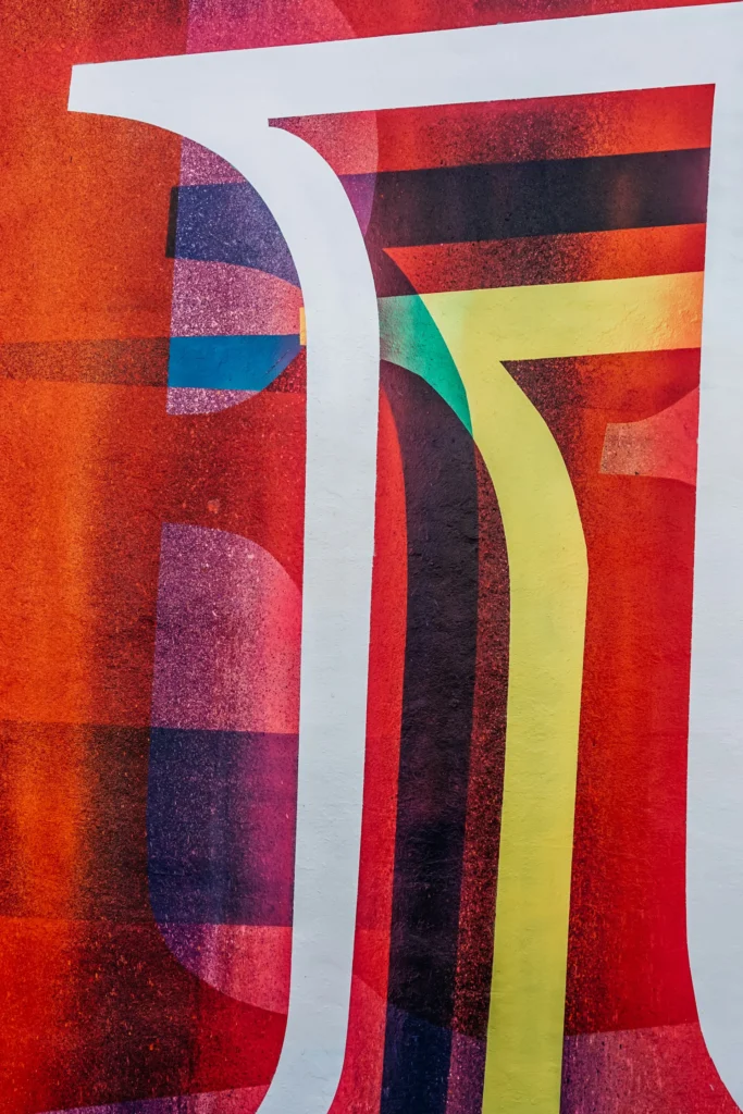 a wall decoration of fabric art
